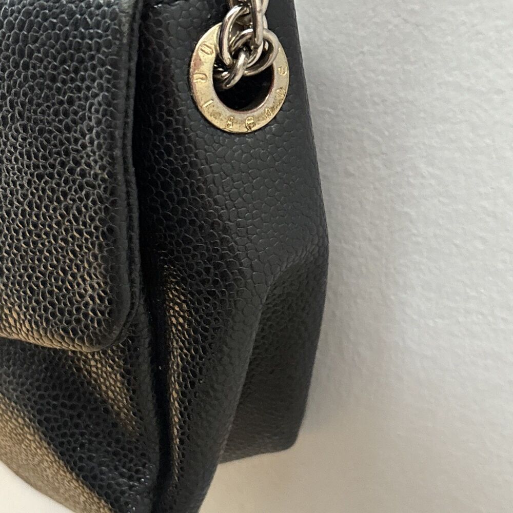 Henri Bendel Milliner Chain Pebbled Leather Shoulder Crossbody Retro Glam 90sY2K - Picture 4 of 9